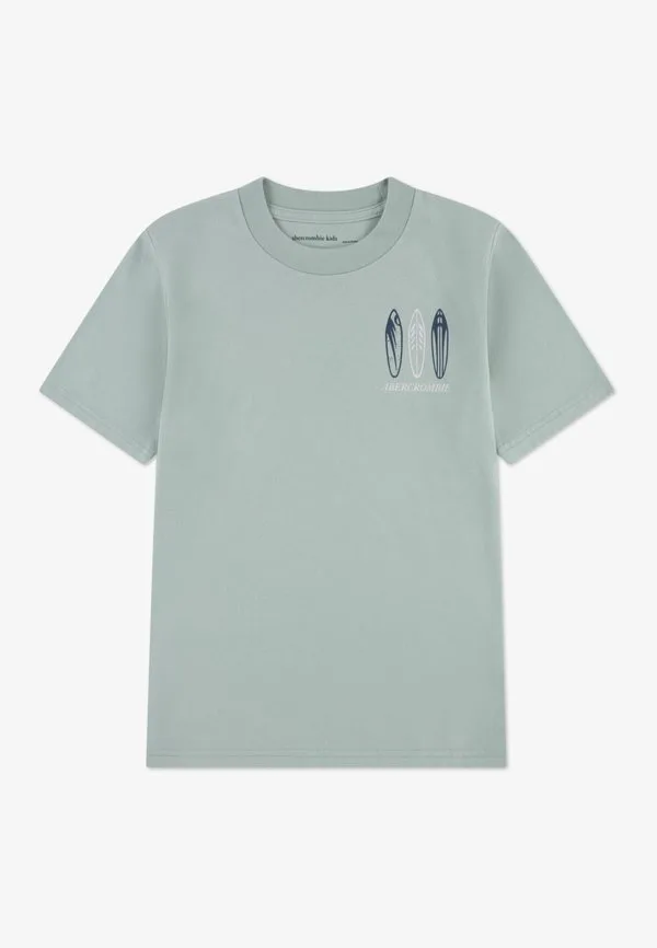 Футболка с принтом "surfs up" Abercrombie & Fitch, Silt Green