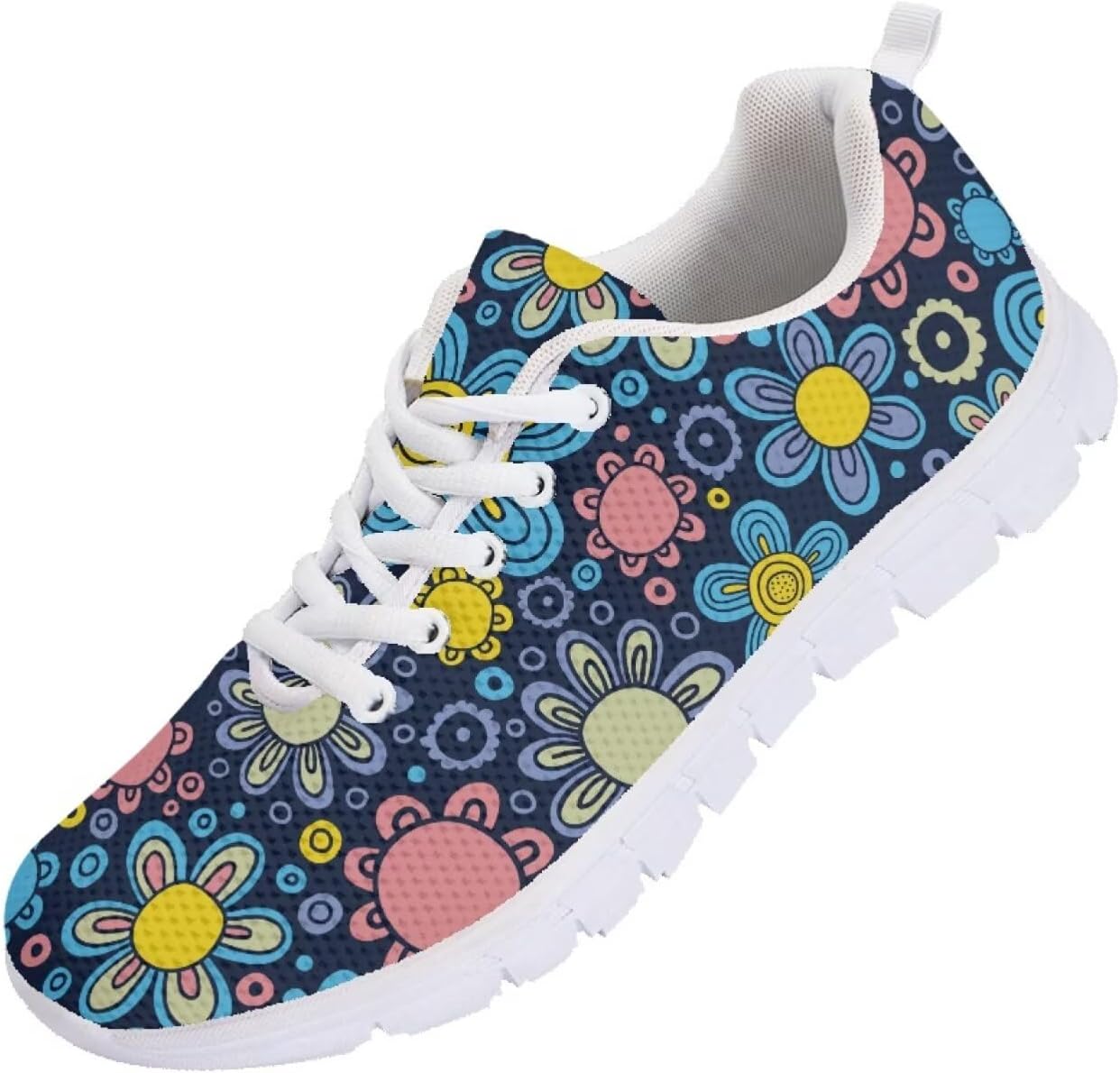 

Женские кроссовки для бега, обувь для путешествий и прогулок, мужские стильные кеды, легкие для тенниса и спортивных занятий Getelinseng, Boho Rustic Floral Artwork