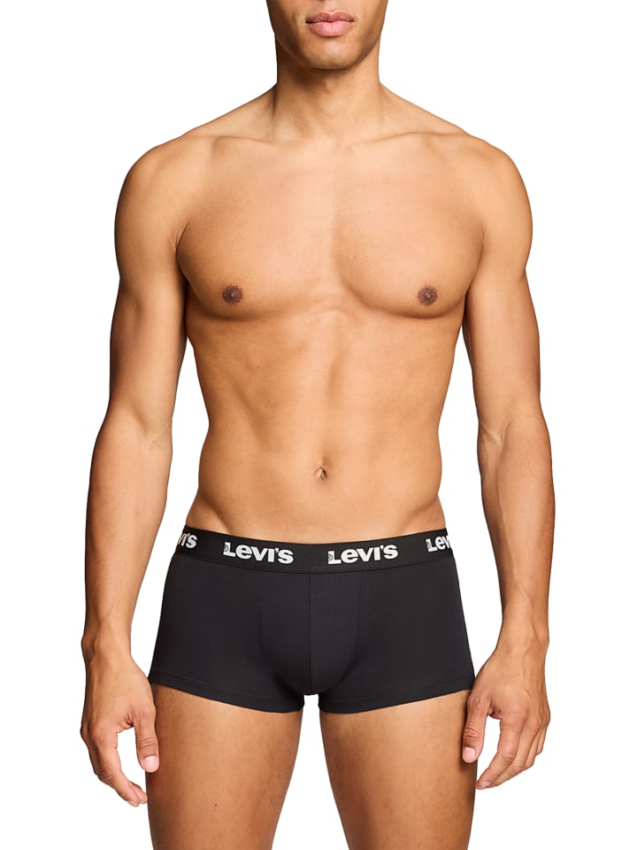 Levi´s Боксерские шорты LEVIS Men Repeat Logo Trunk 2P черного цвета — фото 3