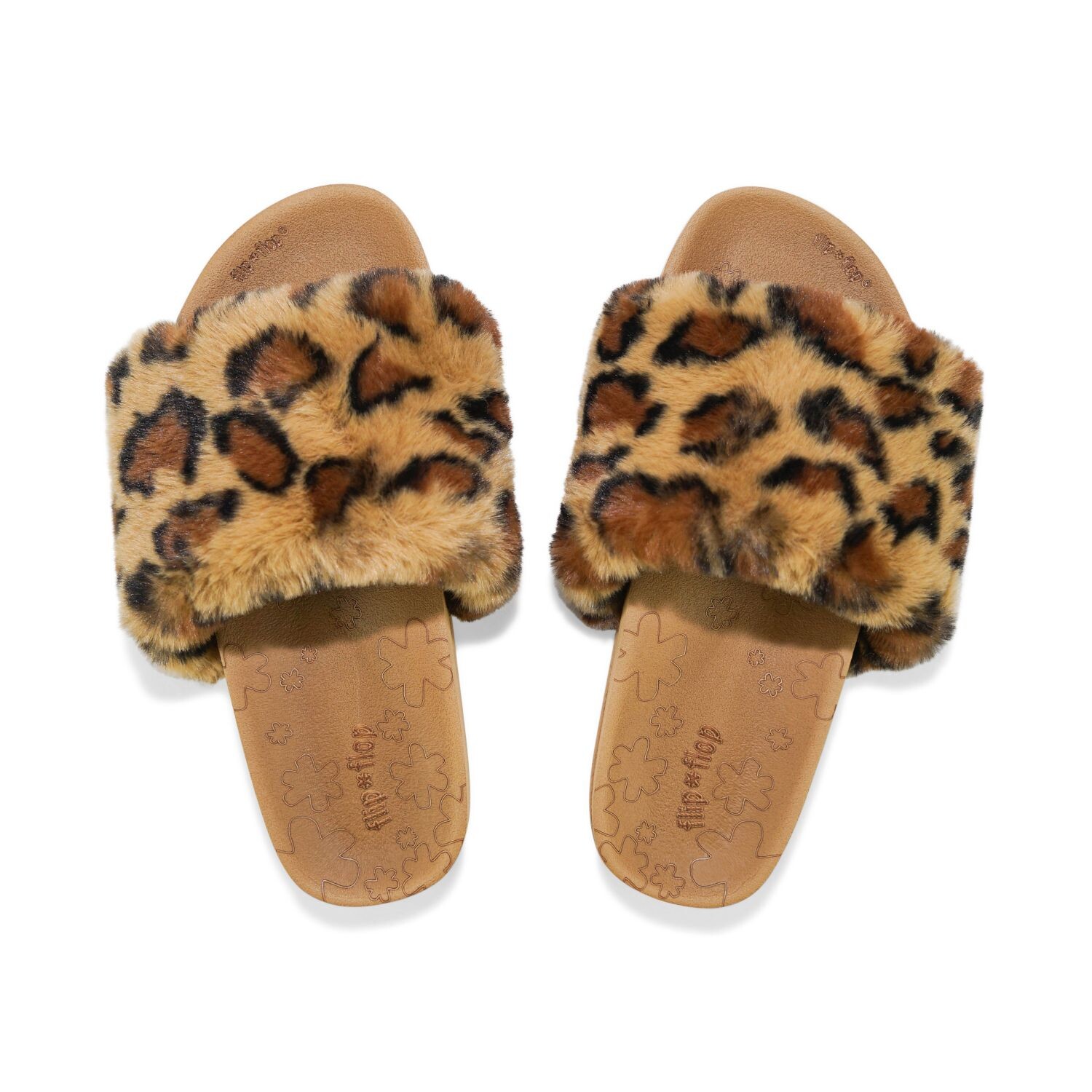 

Тапочки Flip Flop Hausschuh pool*leo fur, коричневый
