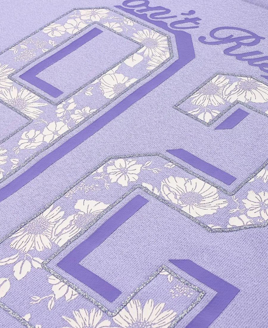 Детская толстовка с капюшоном "Don't Rush" Abercrombie kids, New Lavender — фото 4