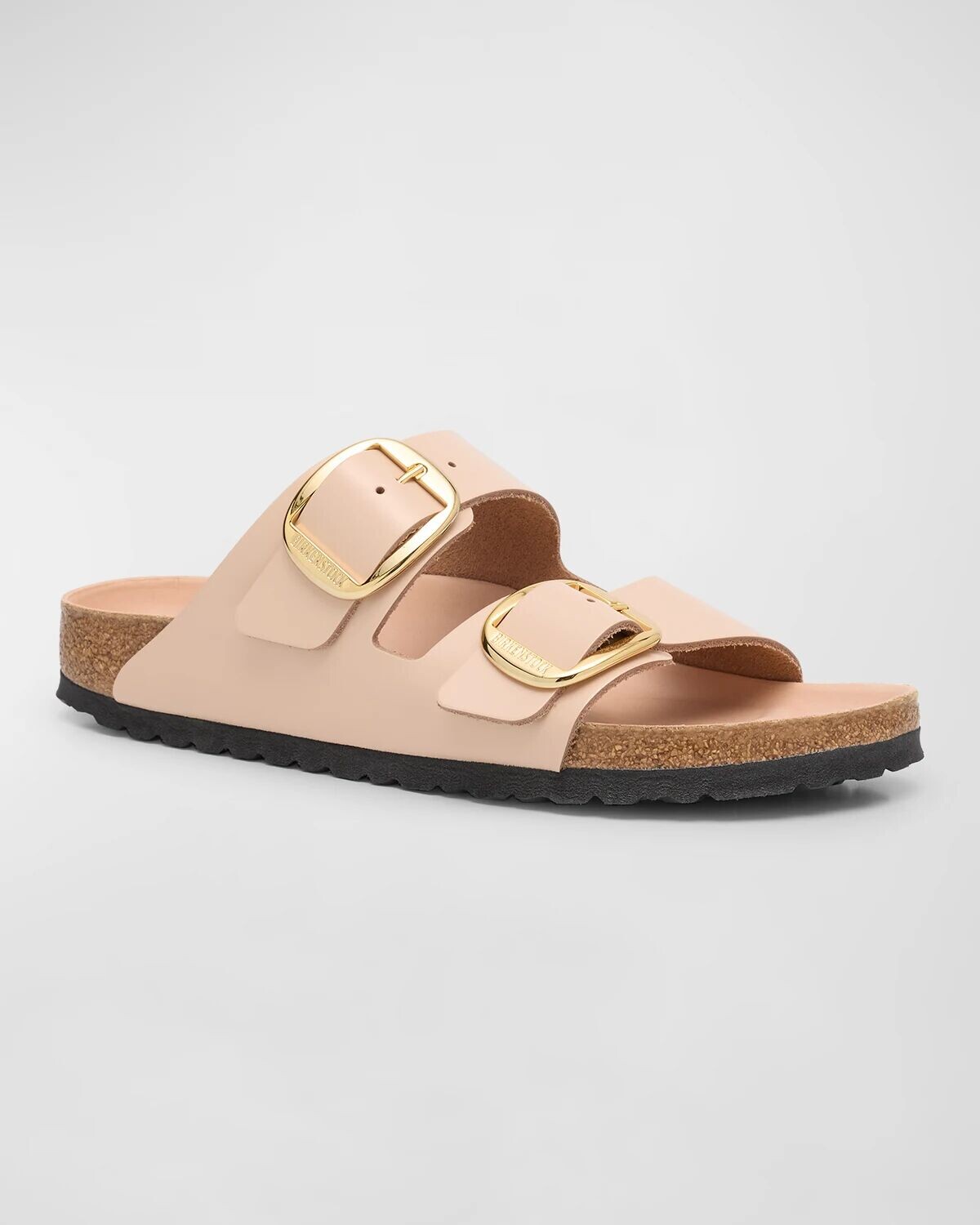 Кожаные шлепанцы Arizona с двойной пряжкой BIRKENSTOCK, цвет New Beige — фото 4