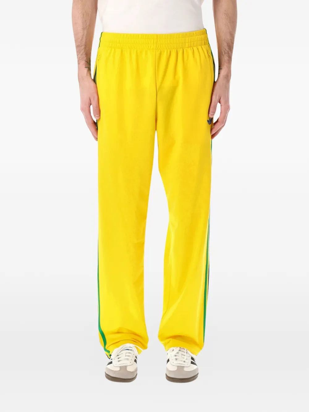 Брюки с боковыми лампасами Adidas, желтый