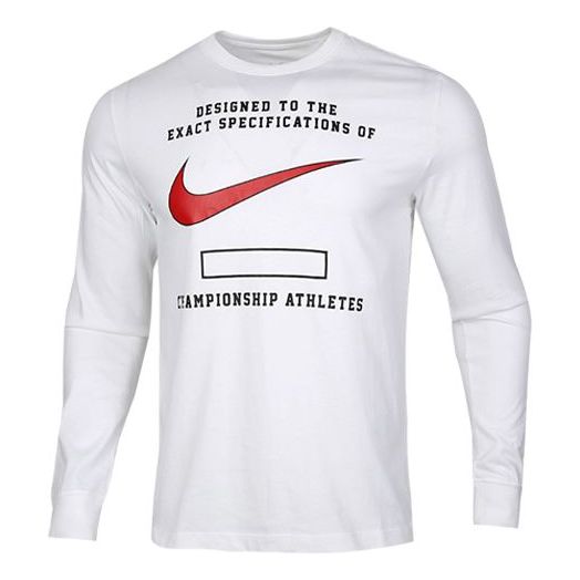 

Футболка sportswear causual sports long sleeve male white Nike, белый