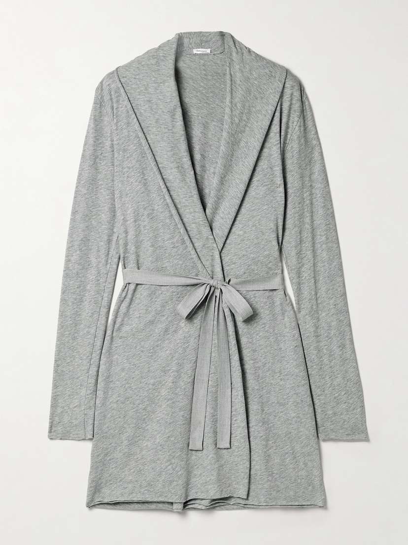 

Халат из органического хлопкового джерси пима Skin, серый