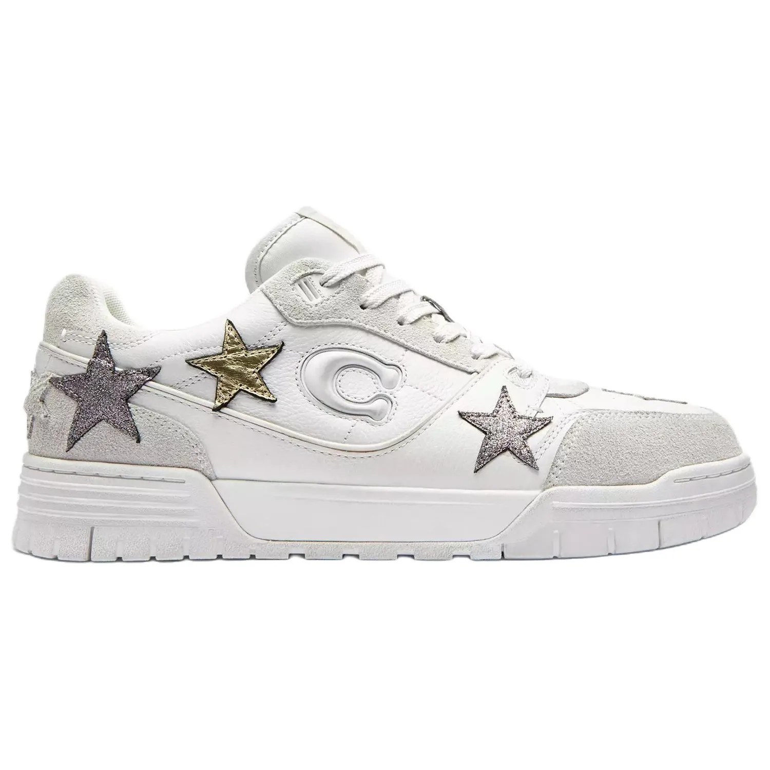 COACH Кроссовки Soho Low top Skateboard для мужчин белые — фото 3
