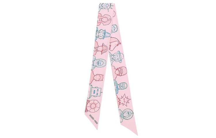 

Шелковый шарф Unisex Pink HERMES