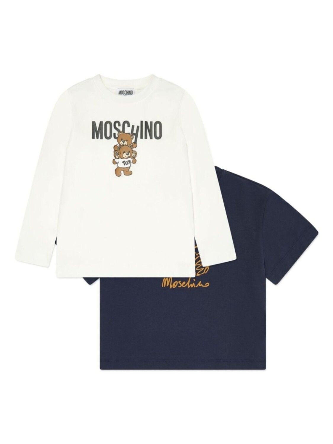 

Moschino Kids комплект футболок с принтом «Медвежонок Тедди», белый