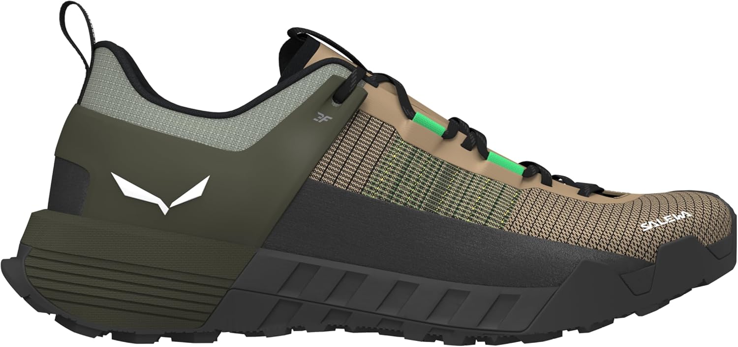 Мужские кроссовки Salewa Wildfire NXT - легкая, дышащая обувь для трекинга и походов, оливковый — фото 2
