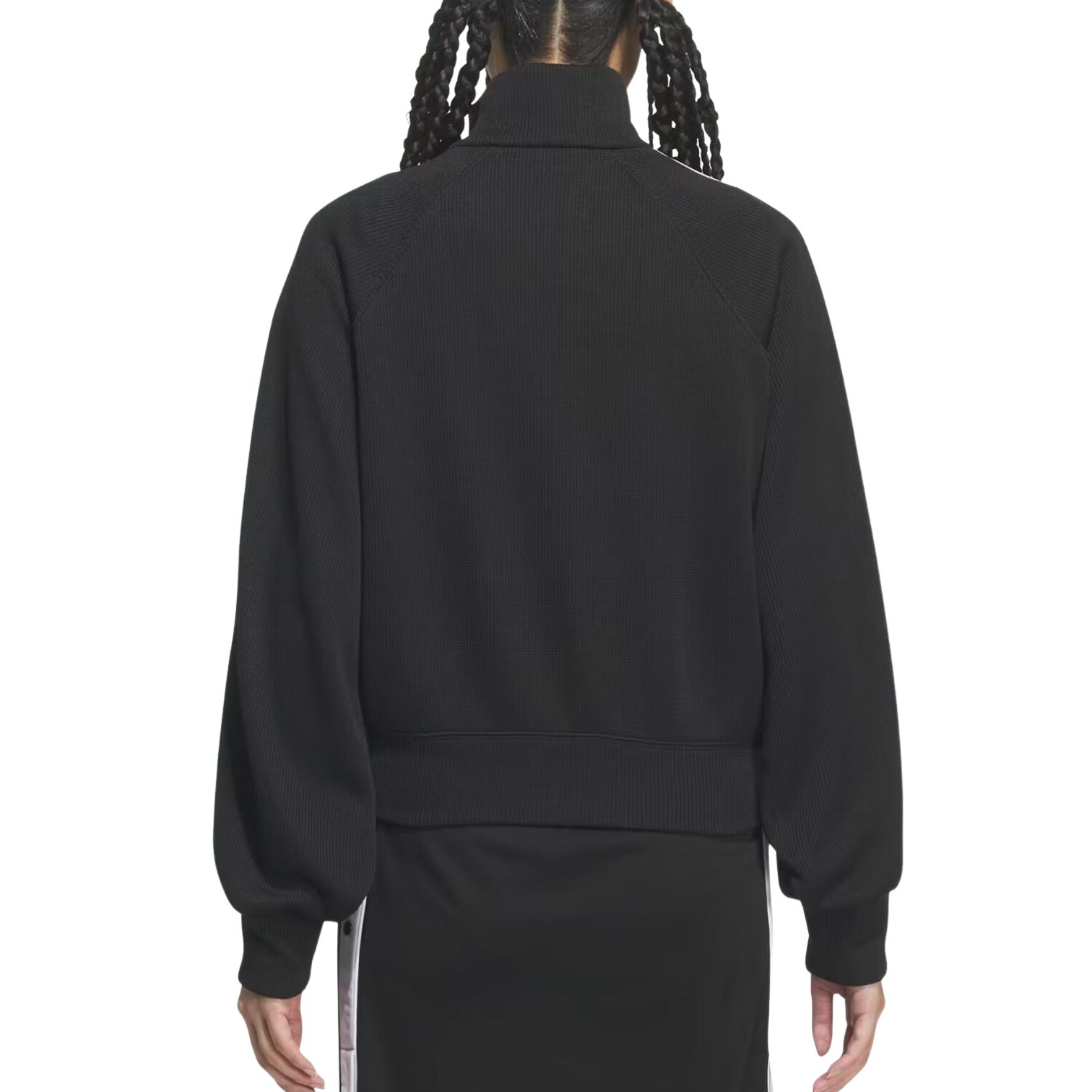 (WMNS) Вязаная спортивная футболка Adidas Knit Balloon Track Top 'Black' — фото 3