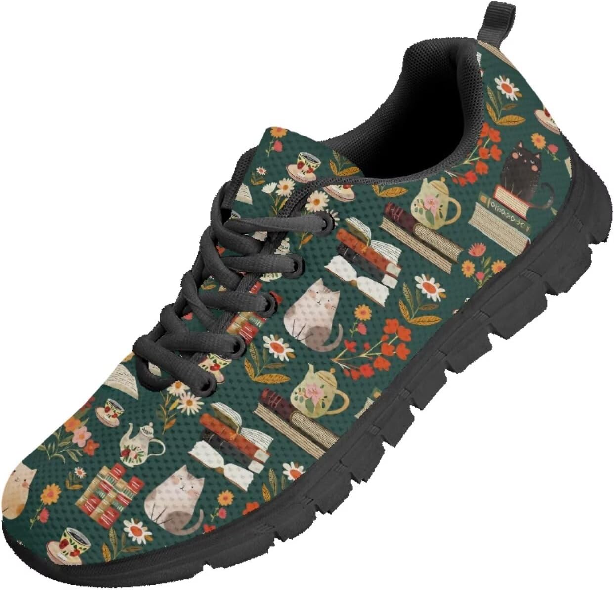 

Мужские кроссовки Funnydude Funny Print для бега, весенние легкие кроссовки, удобные для тренировок, Cute Cat