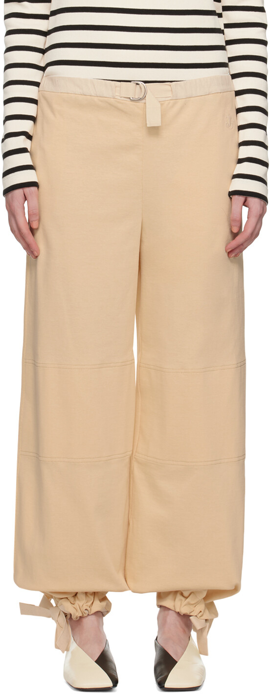 

Желтые брюки с поясом Jil Sander
