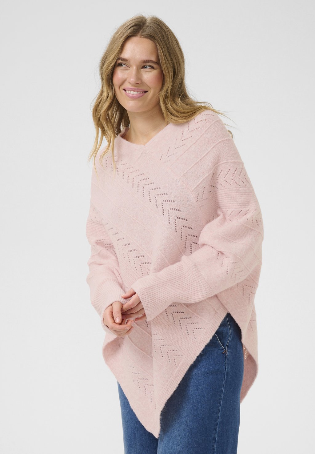 

Свитер HOLIDAY PONCHO Cream, цвет Sepia Rose Melange