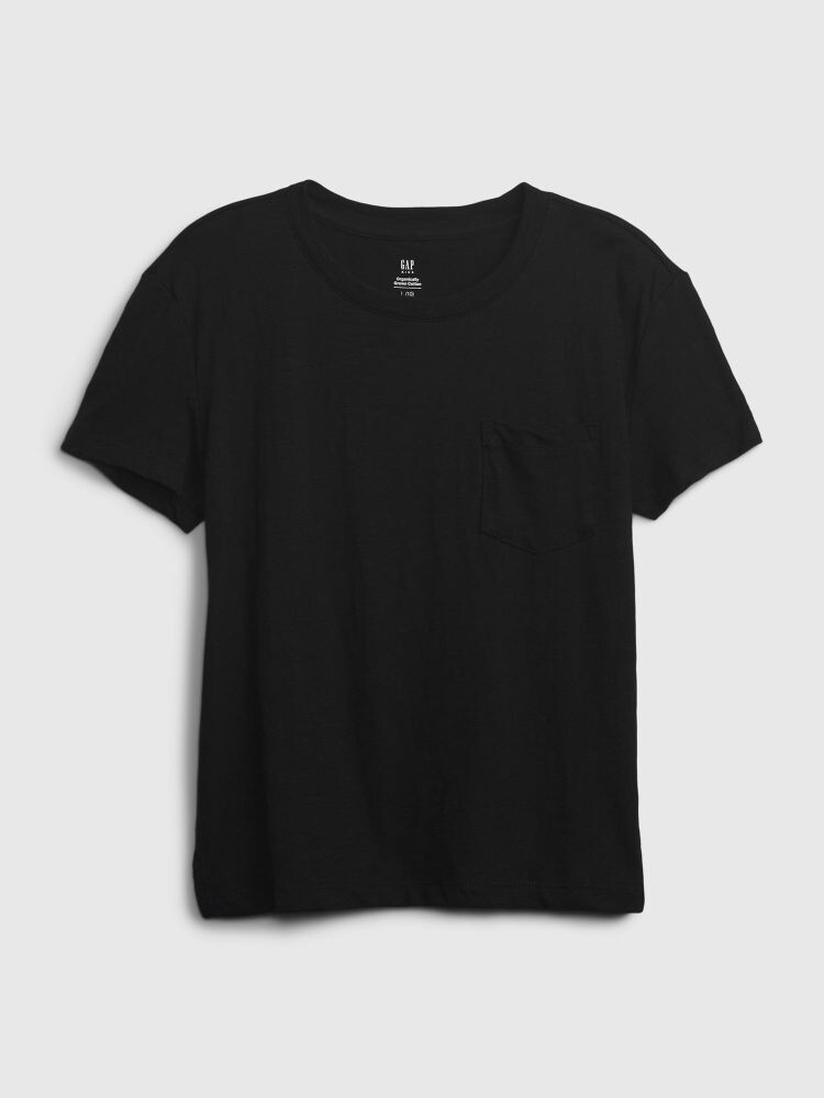 

Детская футболка с карманом Gap, черный