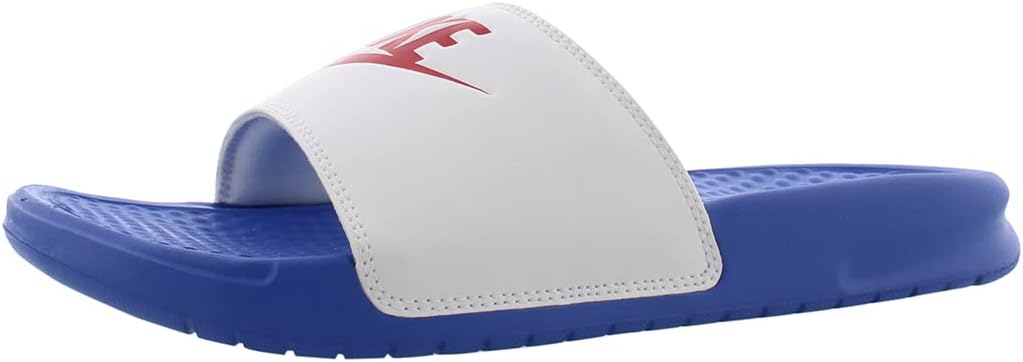 

Nike Женские шлепанцы Benassi Just Do It, Game Royal University Red White