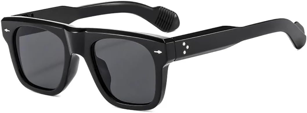 

Солнцезащитные очки с защитой UV400 | Прозрачные линзы Ocean Lens Rivets Punk | для женщин и мужчин, для занятий спортом на открытом воздухе и вождения DSVIGF, Black Black