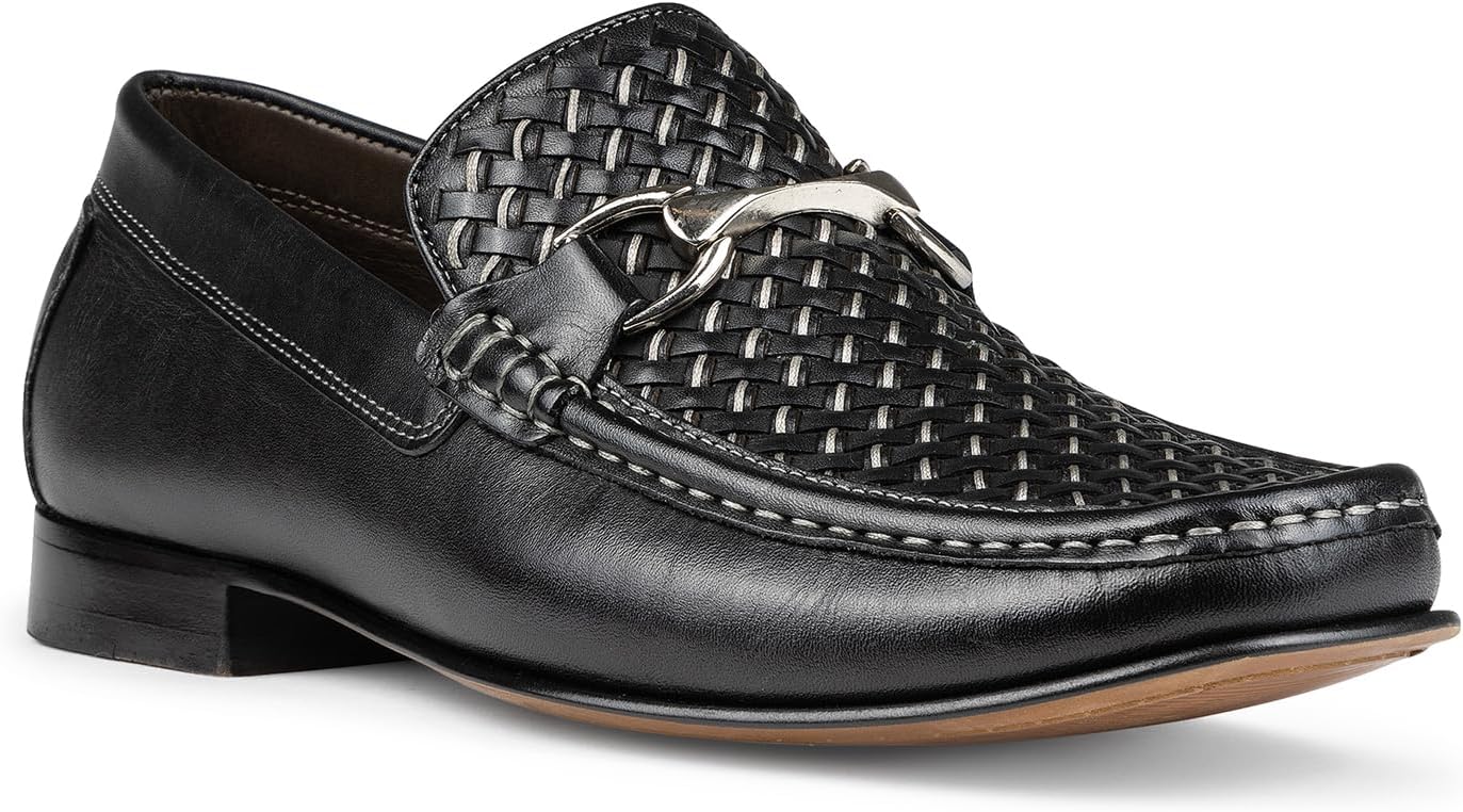 Мужские кожаные лоферы Donald Pliner Dannie Slip-On - с приподнятым каблуком, классические туфли-лоферы для мужчин, стелька из пены с эффектом памяти, кожаная обувь для мужчин Donald J Pliner, черный — фото 2