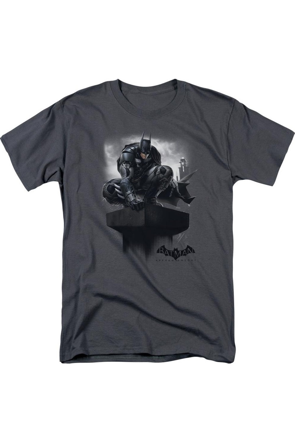 

Футболка с коротким рукавом для взрослых Batman Arkham Knight Gildan, цвет charcoal