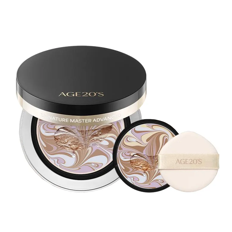 Aekyung Age20's AEKYUNG KERASYS New Four Colors Pull Bows Beauty Sleep Black Box Air Cushion для долговременного маскирования 2.0 Upgrade, #13 Bright White — фото 2