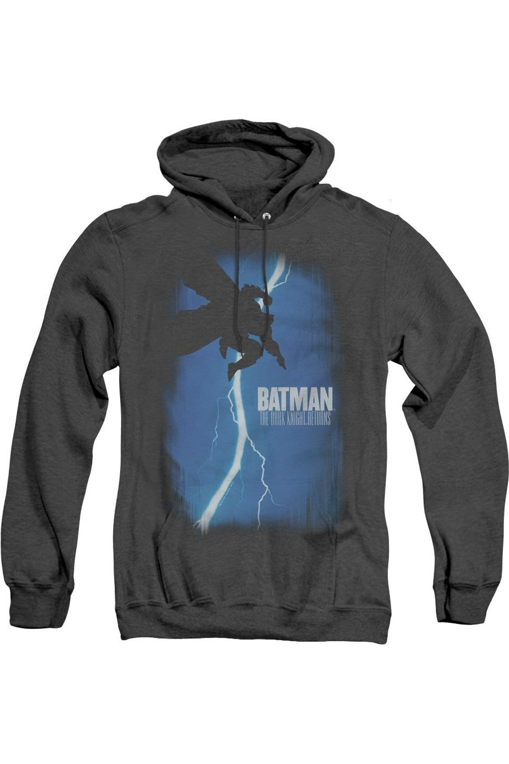 

Batman Dkr Cover Adult Heather Hoodie / Толстовка с капюшоном Gildan, черный