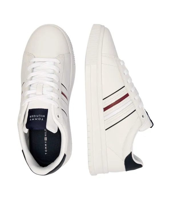 Кожаные кроссовки Tommy Hilfiger, белый — фото 4