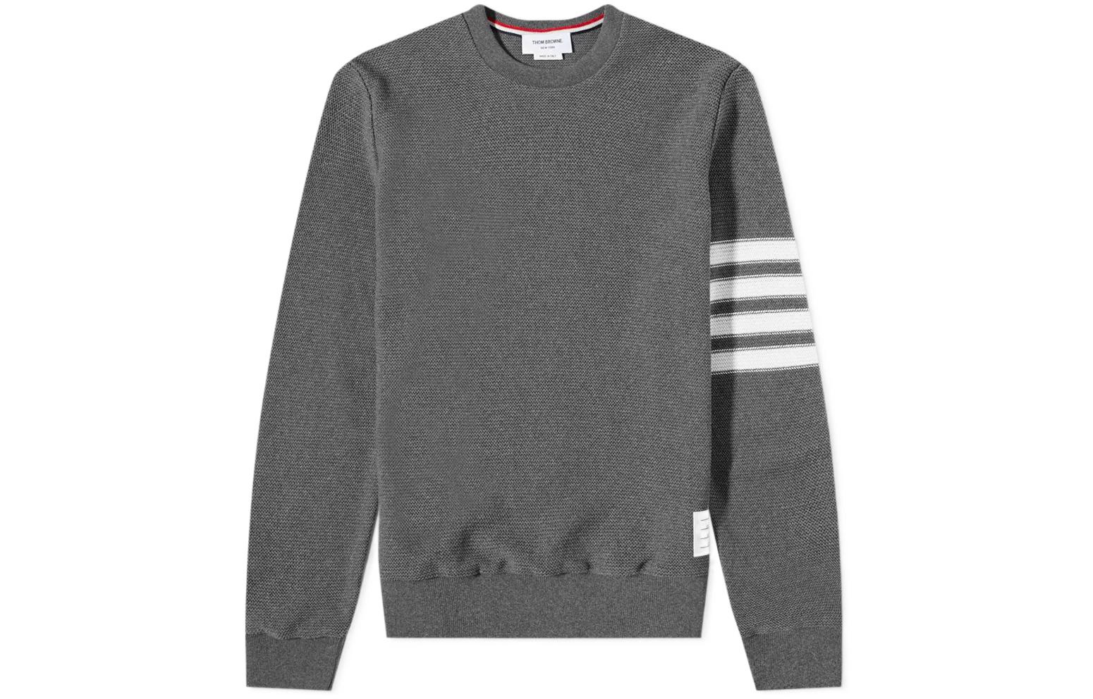 

Свитер мужской серый THOM BROWNE