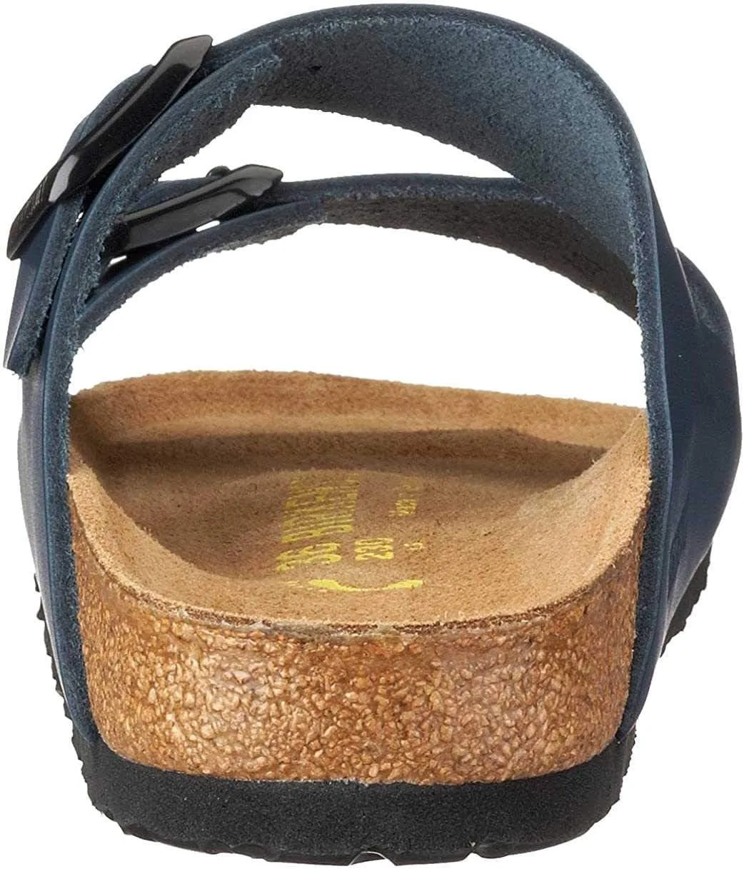 Сандалии BIRKENSTOCK Arizona, унисекс, для взрослых, натуральная кожа, стандартный размер, синий — фото 4
