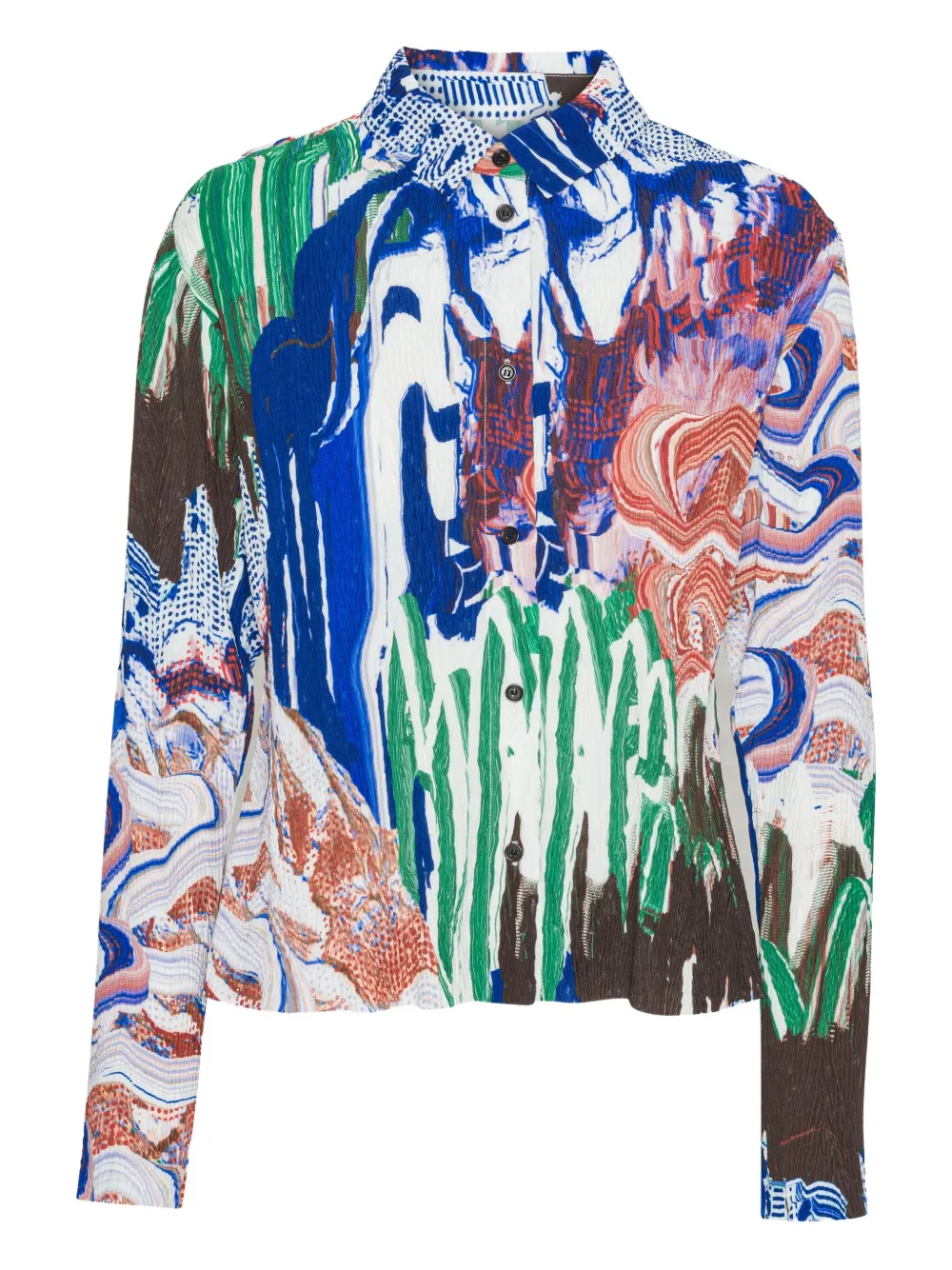 

Рубашка Slope с абстрактным принтом Henrik Vibskov, синий