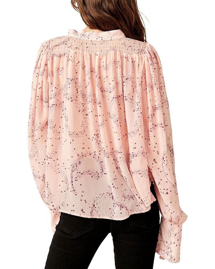 

Топ Free People Stars Align Printed Top, цвет Ballet Combo