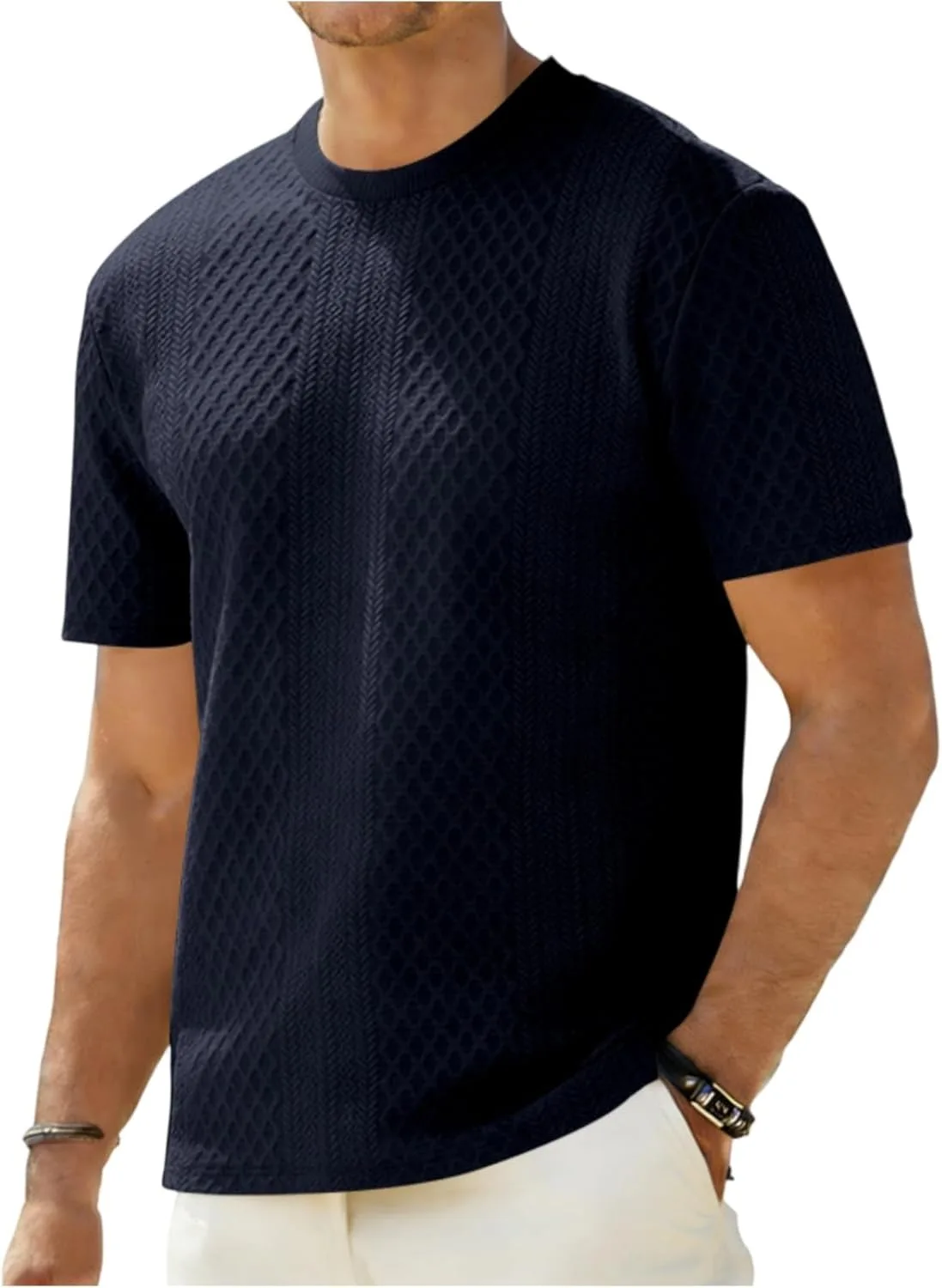 

Футболка мужская Short Sleeve Crew Neck Basic T Shirt, M-3XL