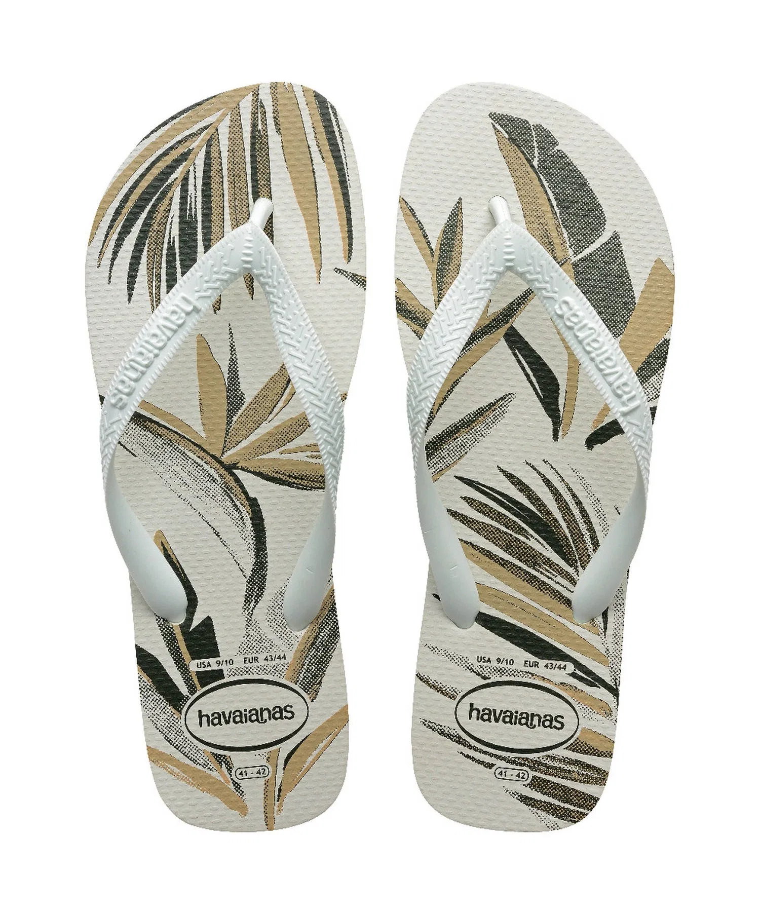 Унисекс сандалии с тропическим принтом Havaianas ALOHA белые