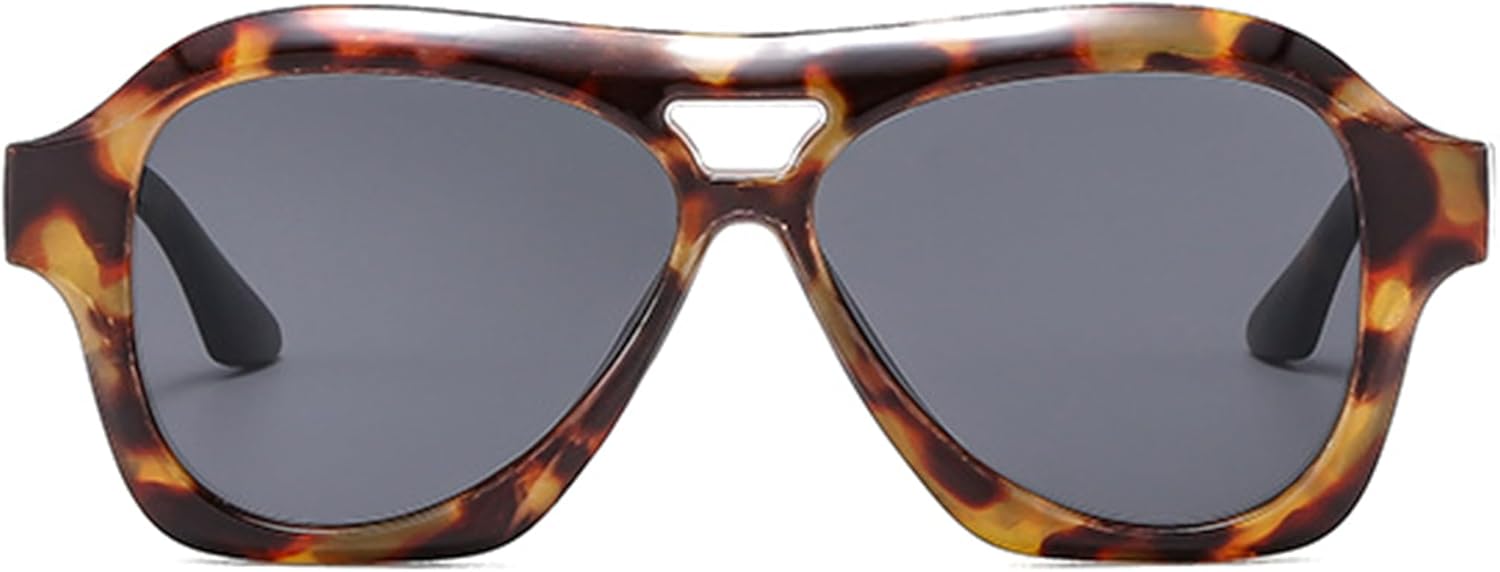 

bullabulling Модные большие солнцезащитные очки-пилот для женщин и мужчин, ретро, ​​сине-зеленые оттенки, панк-очки, защита от ультрафиолета UV400 для мужчин, Tortoise