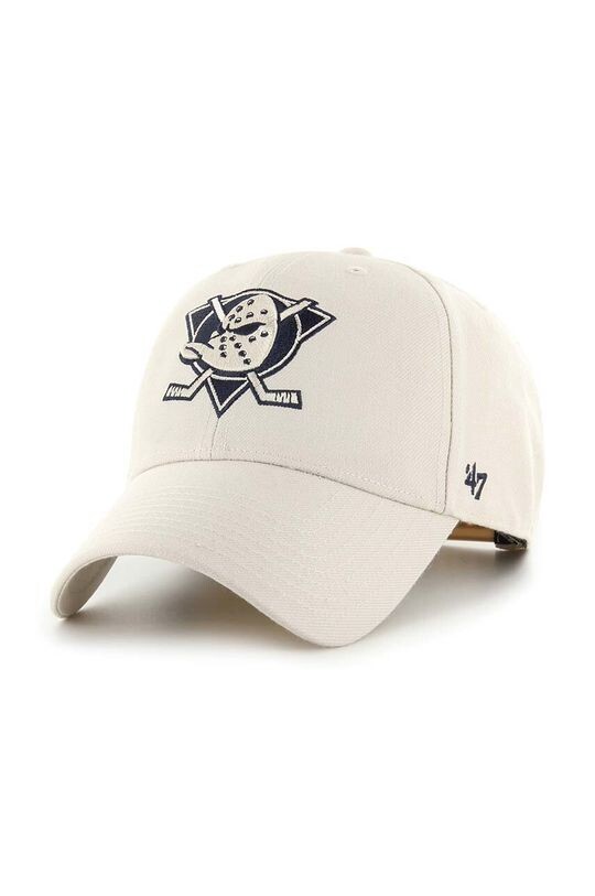 

Бейсболка NHL Anaheim Ducks MVP из смесовой шерсти 47brand, бежевый