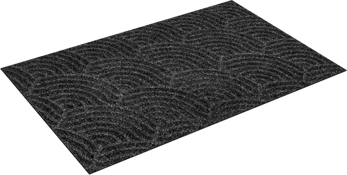 

Коврик Wash+dry от Kleen-Tex "Waves", прямоугольный, грязеулавливающий коврик, подходит для использования внутри и снаружи помещений, можно стирать Wash+dry by Kleen-Tex 45х75 см, темно-серый