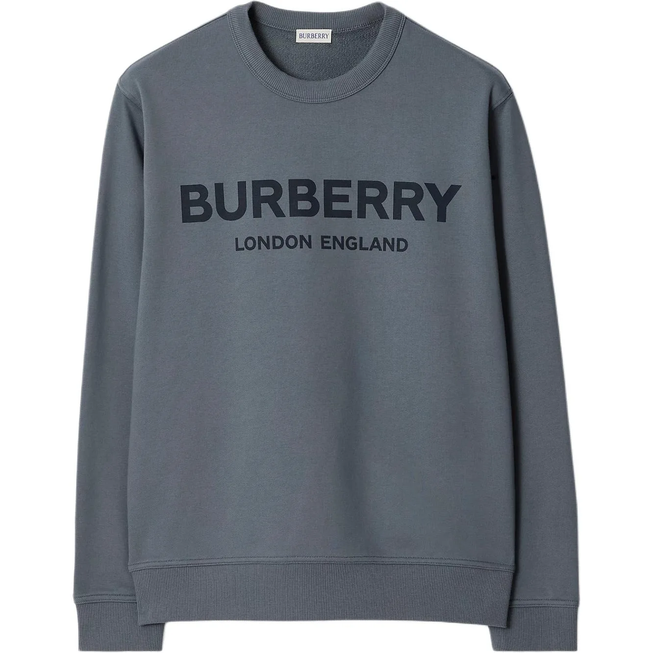 Толстовка Burberry мужская с круглым вырезом, стиль главной улицы, Carbon синий