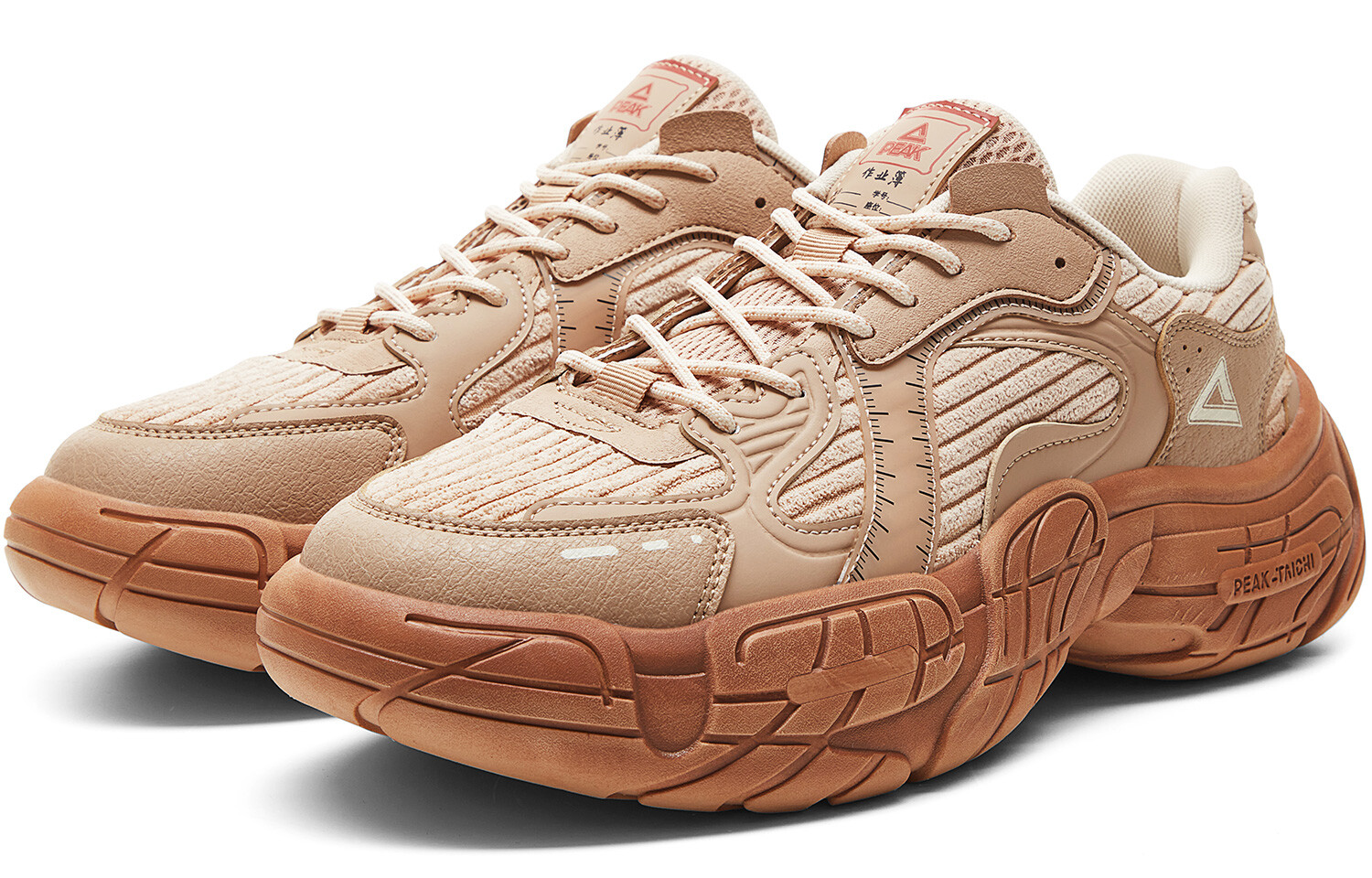 Кроссовки PEAK Lifestyle Shoes Men Low-top Sandy Yellow, желтый — фото 3