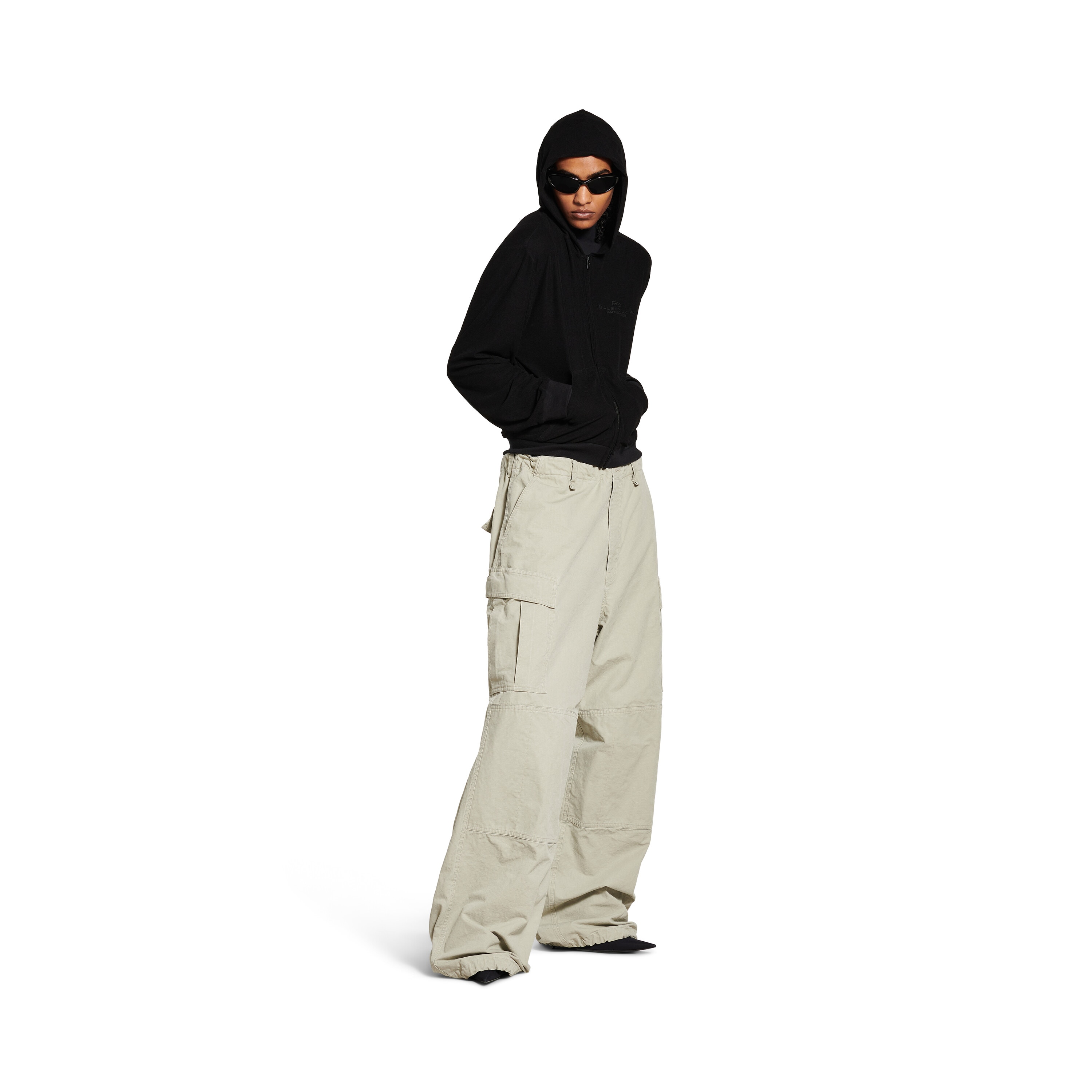 

Большие брюки-карго BALENCIAGA, бежевый