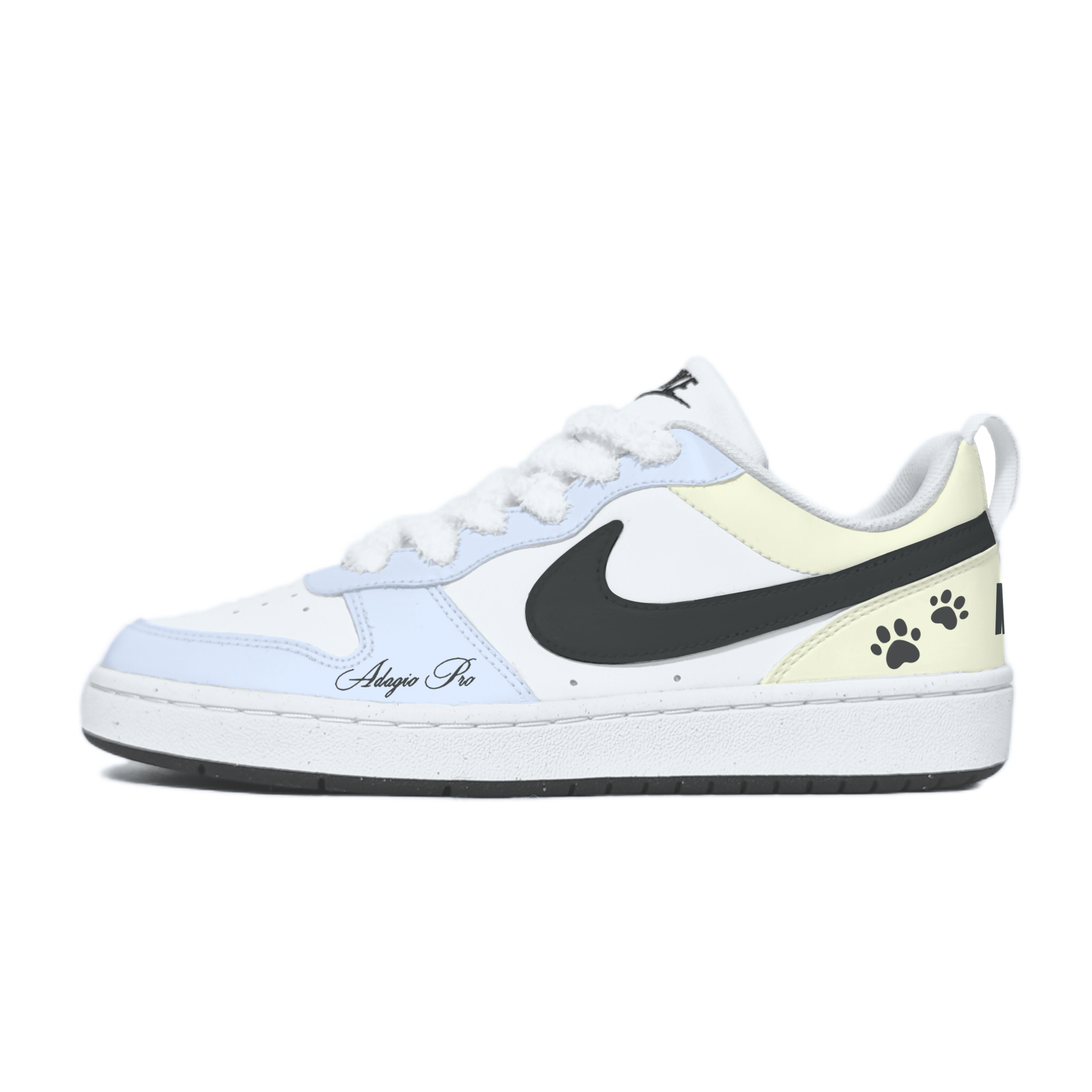 

Низкие детские кроссовки для скейтбординга Court Borough для подростков Nike, желтый/синий
