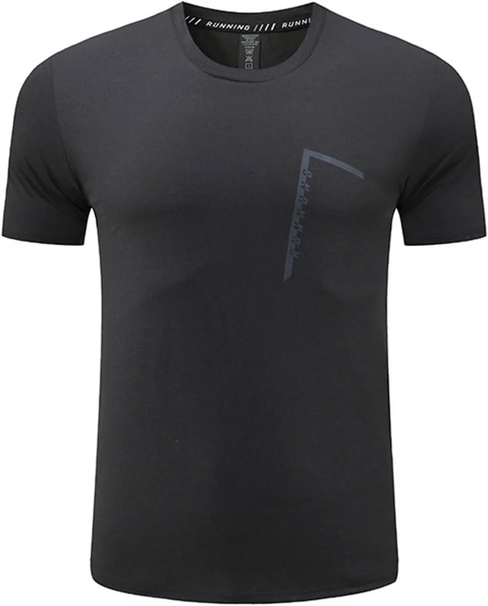 

Мужская компрессионная футболка с коротким рукавом для тренировок