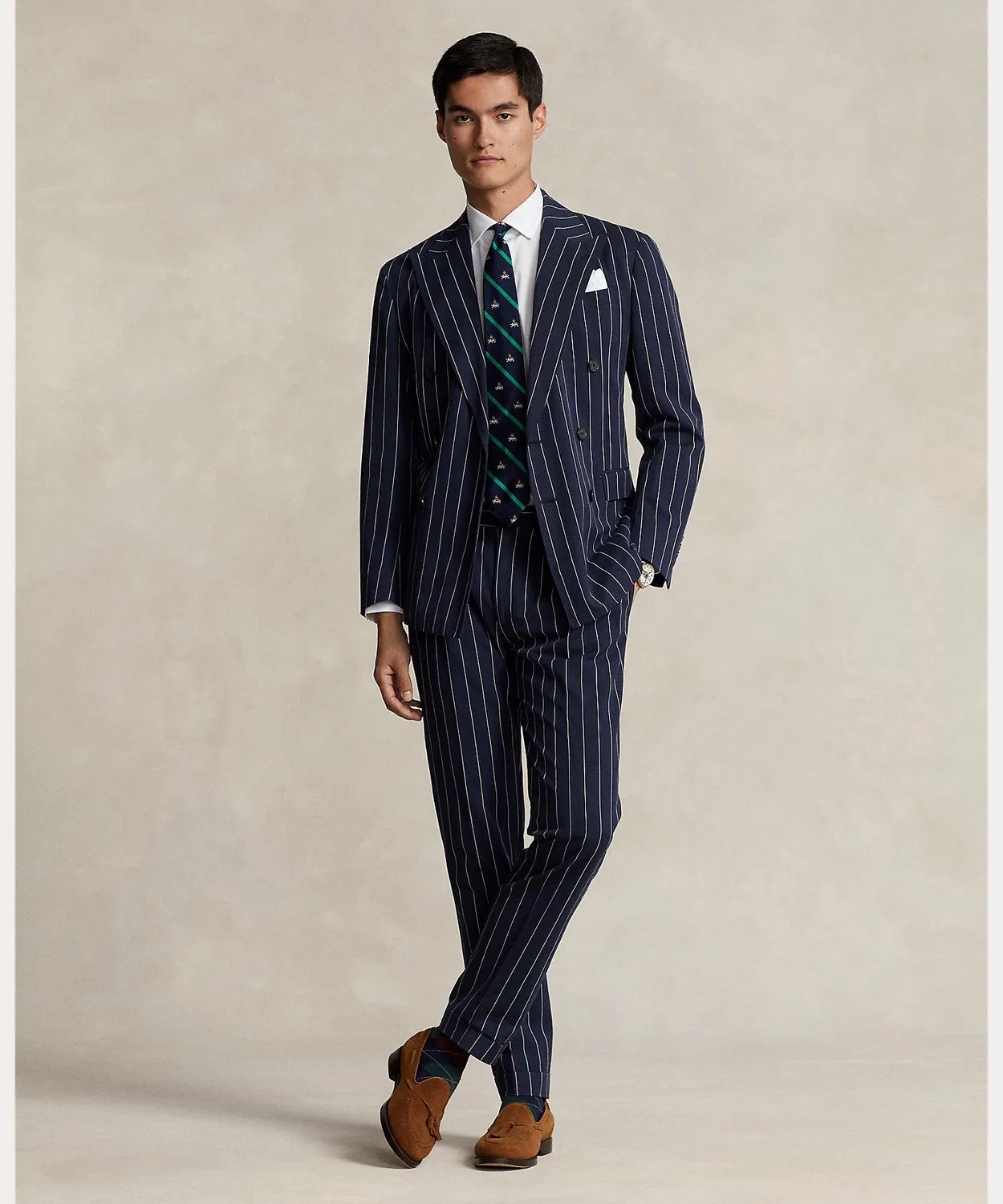 Классическая рубашка из поплина с технологией PurePress, Ralph Lauren, белый — фото 3