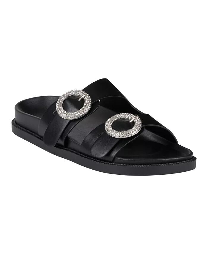 

Женские сандалии Jordyn с двумя ремешками и декорированной стелькой GC Shoes, черный