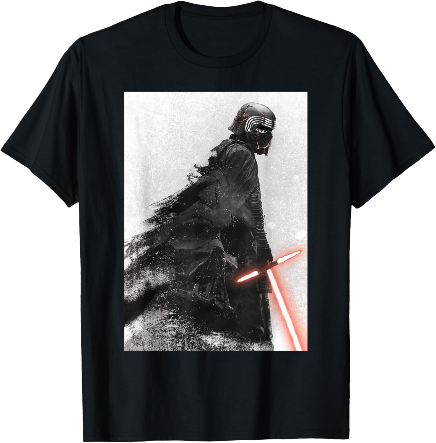 

Футболка с изображением Кайло Рена, персонажа из «Звездных войн», черная Star Wars