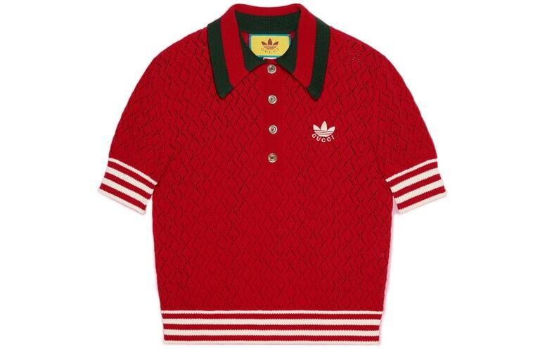 

Рубашка-поло женская Adidas Originals x Gucci, красный