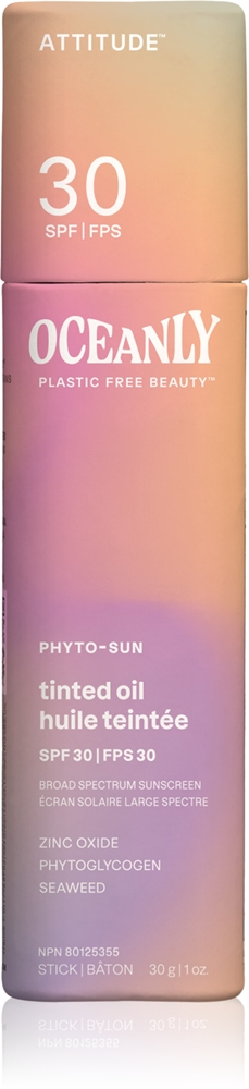 

Питательное масло Oceanly без пластика для ровного тона кожи Attitude, spf 30 30 гр