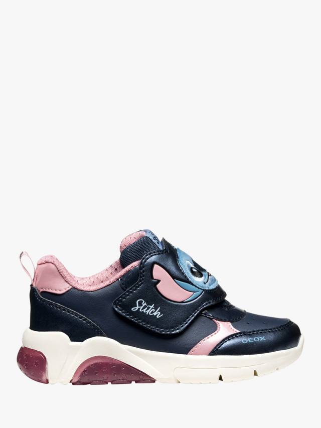 

Детские светящиеся кроссовки Disney Stitch Fadinlight Geox, Navy/Pink