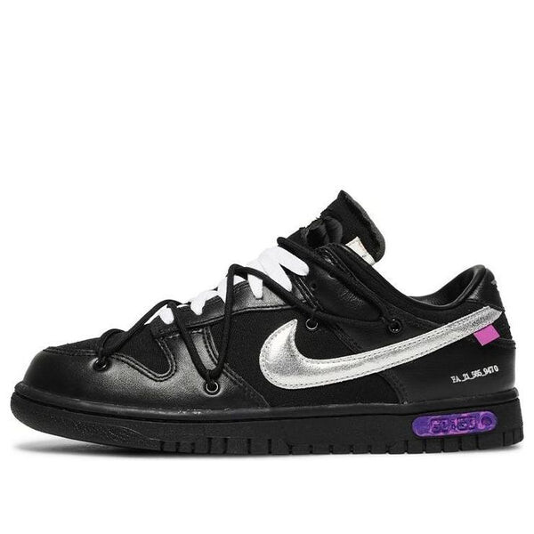 

Кроссовки x off white dunk low Nike, черный