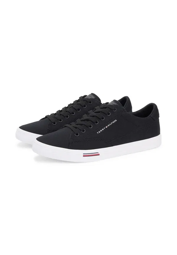 Кроссовки Tommy Hilfiger Canvas Signature Midsole Trainers, черный — фото 2