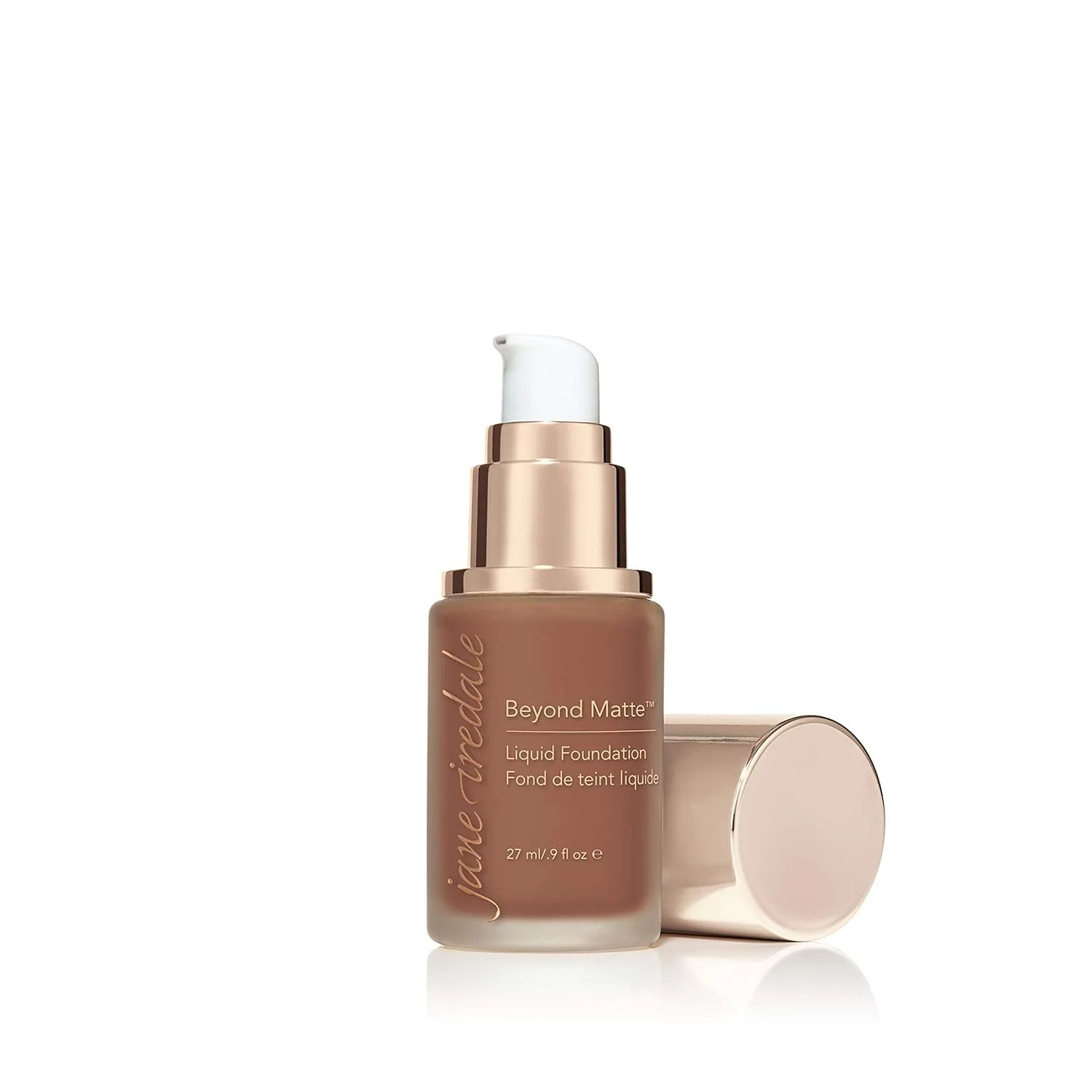 Jane Iredale Beyond Matte 3-в-1 Жидкая тональная основа. Легкое, наслаиваемое покрытие с полуматовым финишем. Веганский продукт, не тестируется на животных., M15 — фото 2