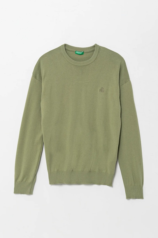 

Детский хлопковый свитер United Colors Of Benetton, зеленый