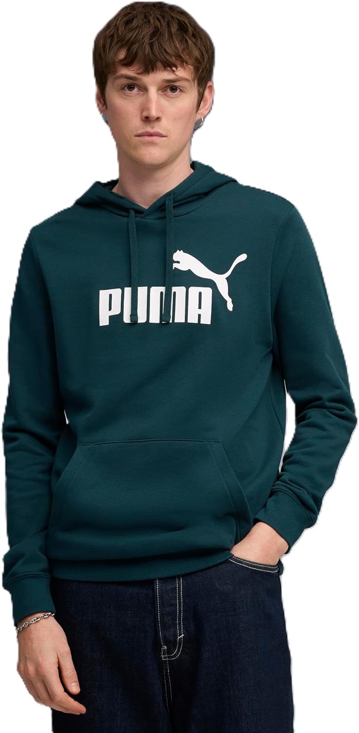 

Мужская толстовка PUMA ESS No. 1 Logo, размер TR (S) 690964, повседневная спортивная флисовая толстовка, зеленый